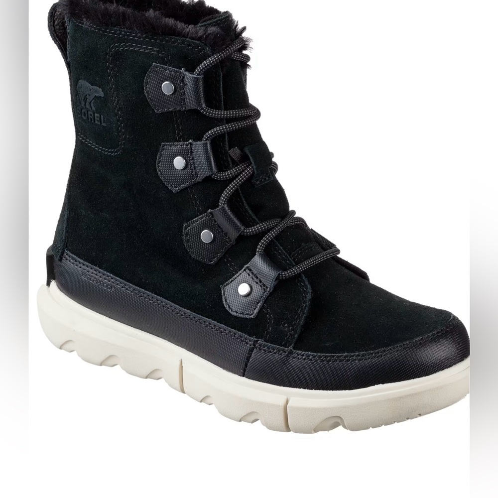Sorel Explorer II Joan Faux Fur Lace Up Waterproof Boots Ladies Size 12